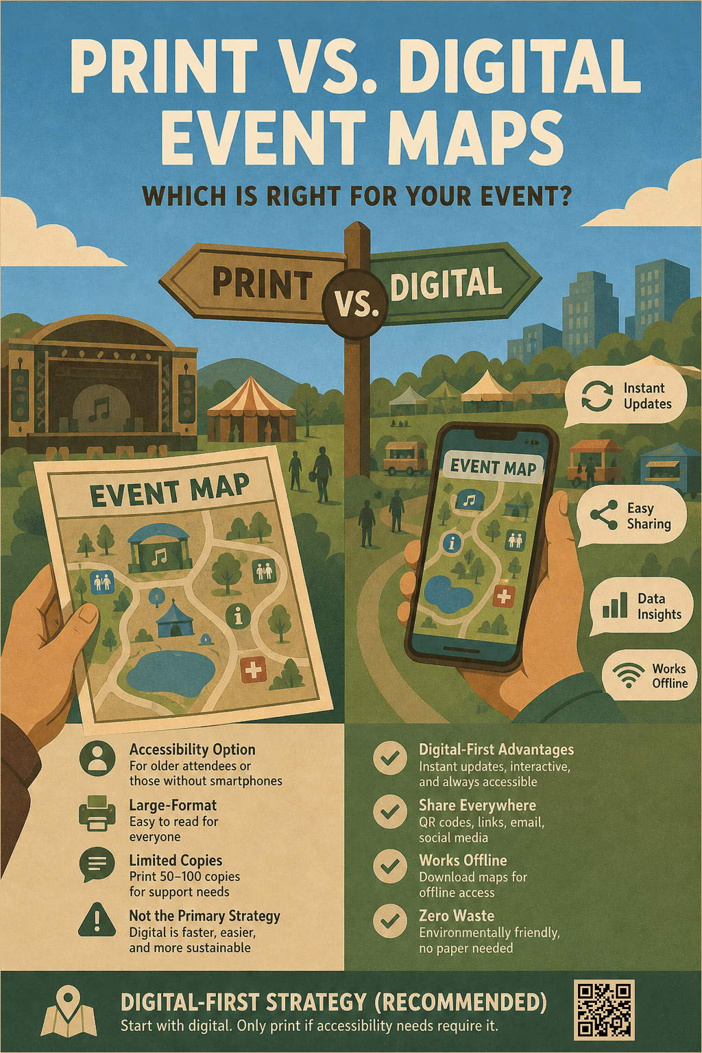 Mappe per Eventi Stampate vs. Digitali: Qual è la Scelta Giusta per il Tuo Evento?